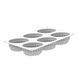 PLEINCOEUR OVAL 145 Силиконовая форма для десертов Овальный кекс PLEINCOEUR OVAL 145 фото 5