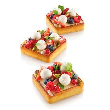 TARTE RING SQUARE 80x80 MM H20 MM Набор форм для тарталеток 6 шт (80х80 мм) TARTE RING SQUARE 80x80 MM H20 MM фото