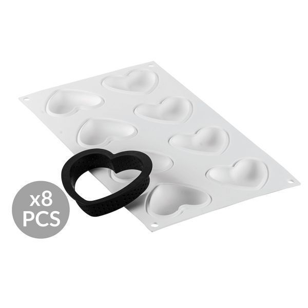 KIT TARTE RING AMORE 80x70 MM Форма для тартов AMORE 30 мл KIT TARTE RING AMORE 80x70 MM фото