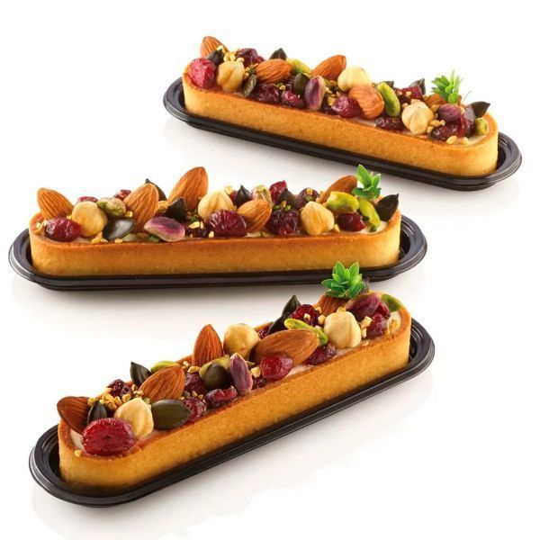 TARTE RING OBLONG 146x34 H20 MM Набір форм для "Тарт еклер" 6 шт (146x35 мм) TARTE RING OBLONG 146x34 H20 MM фото