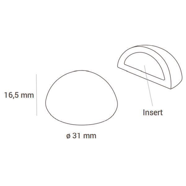 CH013 - KIT SEMISFERA 01 Форма для шоколаду SEMISFERA d 31 мм CH013 - KIT SEMISFERA 01 фото