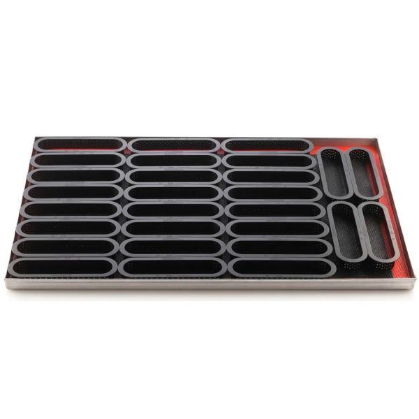 TARTE RING OBLONG 146x34 H20 MM Набір форм для "Тарт еклер" 6 шт (146x35 мм) TARTE RING OBLONG 146x34 H20 MM фото