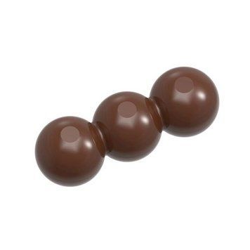 12126 CW Форма для шоколада Батончик с 3 шариками Chocolate World 12126 CW фото