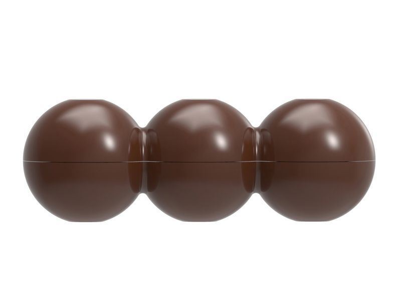 12126 CW Форма для шоколада Батончик с 3 шариками Chocolate World 12126 CW фото