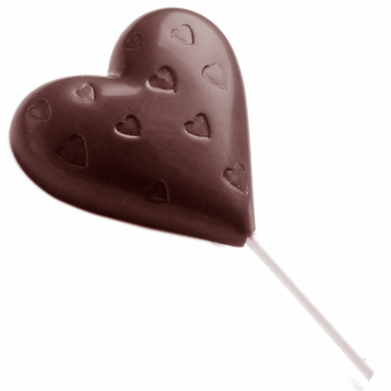 1480 CW Форма для шоколада поликарбонатная LOLLIPOP HEART 1480 CW фото
