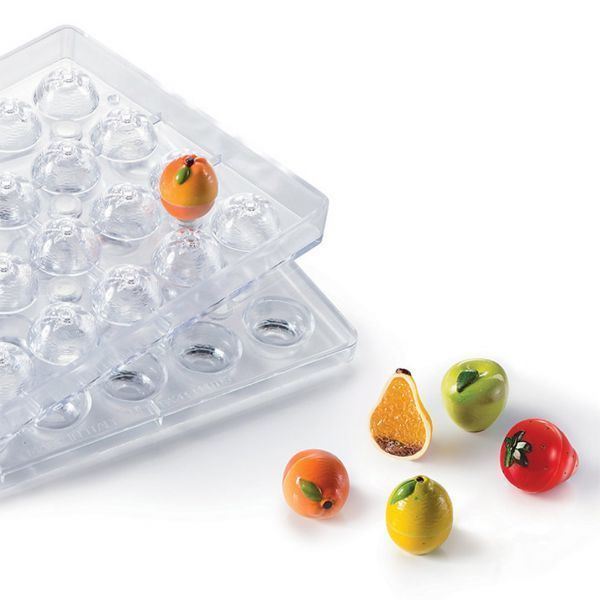 20FRUIT03 Форма для шоколаду полікарбонатна Полуниця 20FRUIT03ВП фото