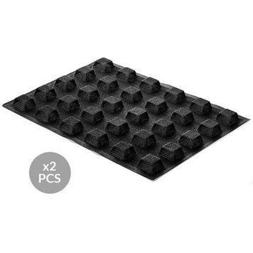 AIR PLUS 20 SQUARE Набор силиконовых форм для выпечки 2 шт с перфорацией КВАДРАТ 3,5х3,5х1,6 см AIR PLUS 20 SQUARE фото