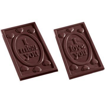 Chocolate World Форма для шоколаду полікарбонатна I love you, I miss you 40 г 2211 CW 2211 CW фото