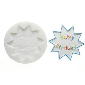 SLK038 Силиконовая форма для декора HAPPY BIRTHDAY SLK038 фото