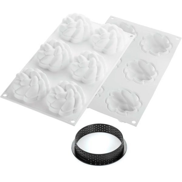 KIT TARTE RING FLEUR D80 MM Набір форм для тартів FLEUR KIT TARTE RING FLEUR D80 MM фото