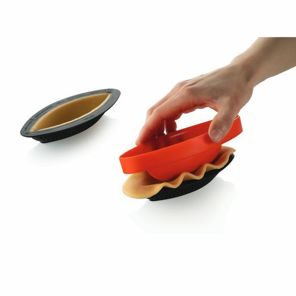 KIT 3D TARTE RING CABOSSA 120X40 MM Силиконовя форма для десертов Какао боб + каттер KIT 3D TARTE RING CABOSSA 120X40 MM фото