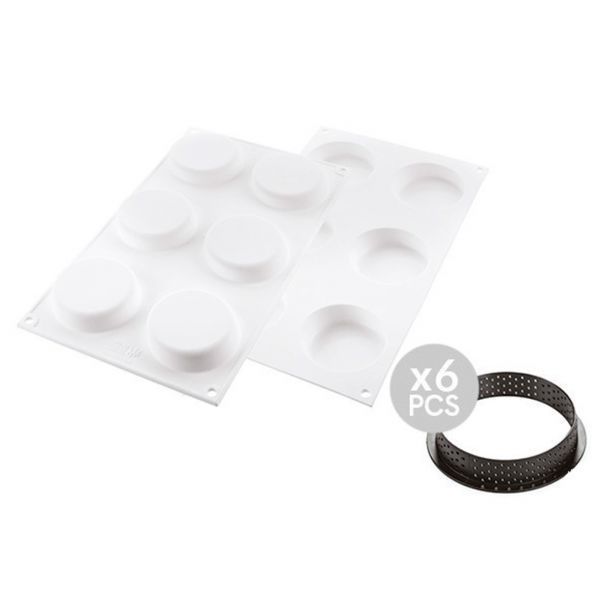 KIT TARTE RING KLASSIK D70 MM Набір форм для тартів KLASSIK KIT TARTE RING KLASSIK D70 MM фото