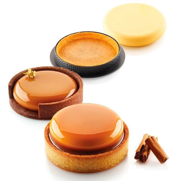 KIT TARTE RING ROUND D80 MM Набір форм для тартів ROUND d 8 см KIT TARTE RING ROUND D80 MM фото